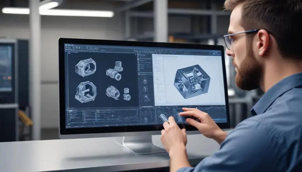 Como funciona a comparação entre peça real e modelo CAD